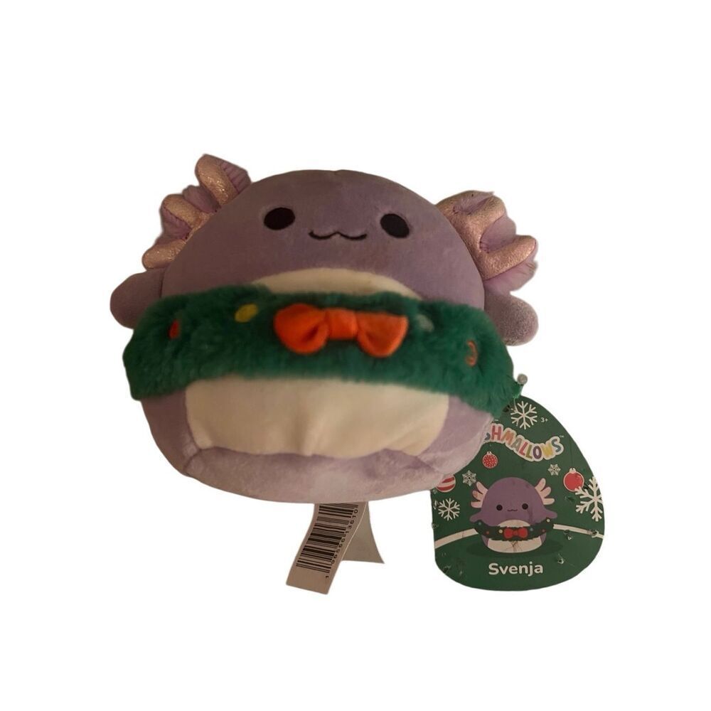 Squishmallows Svenja Purple Axolotl 4.5” Plush Holiday Christmas 2022